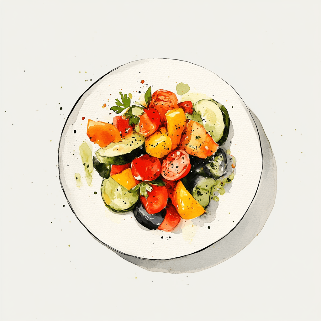COURGETTE / RATATOUILLE / TARWEGRIESMEEL