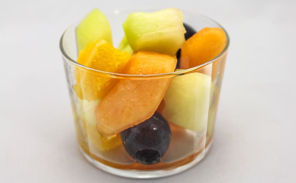 SALADE FRUIT SAISON EN VERRE (+ caution)