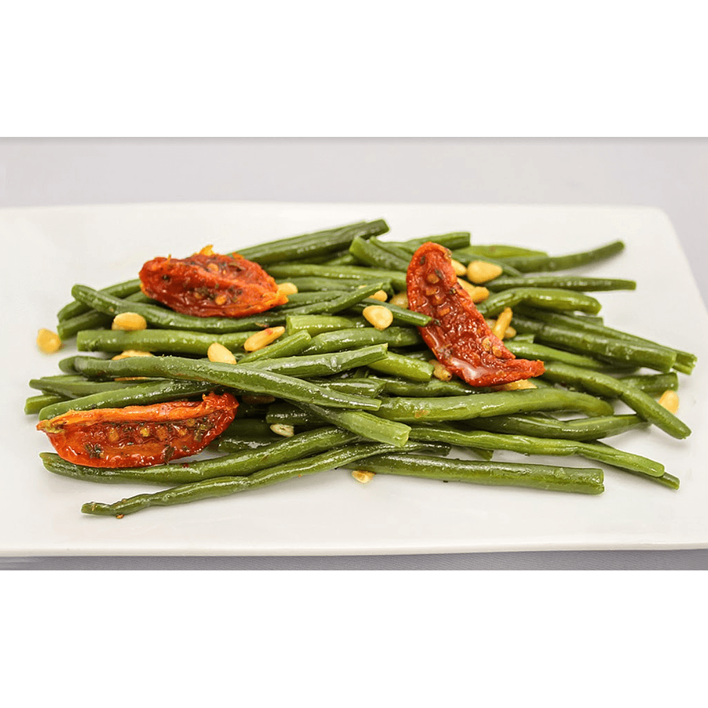 GROENE BOONTJES / GEDROOGDE TOMATEN 450G