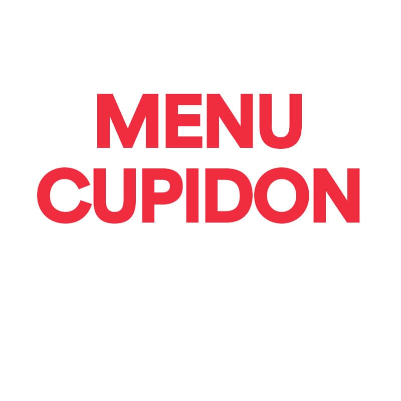 MENU CUPIDON "ST VALENTIN" - 1PERS aut
