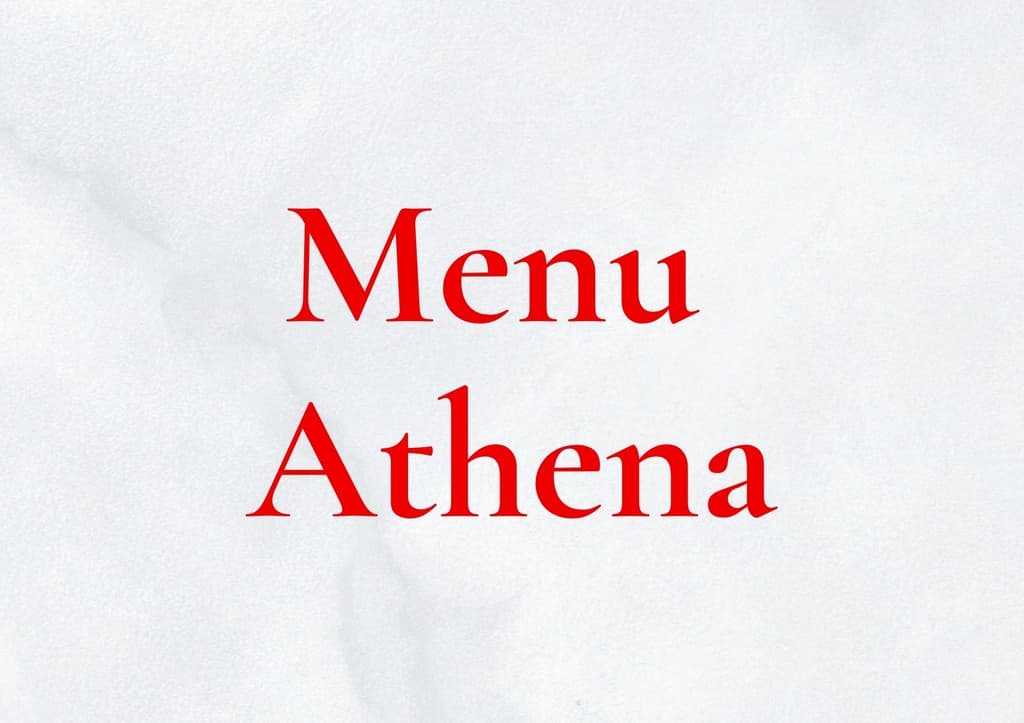 MENU ATHENA (ENTREE-PLAT-DESSERT)