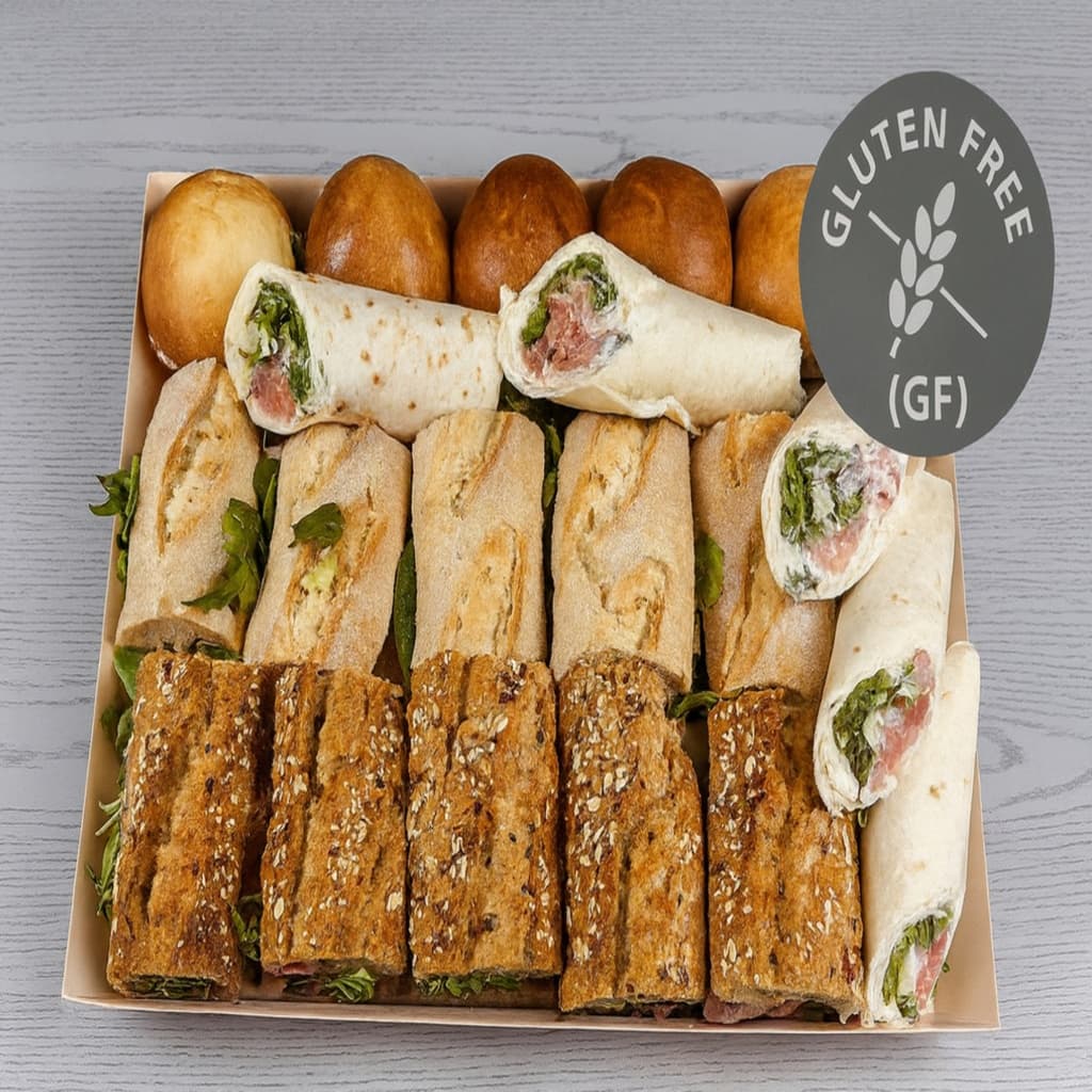 GLUTEN FREE PLATEAU SANDWICHES ULTIMATE PARTY (prijs/pers) (GF)