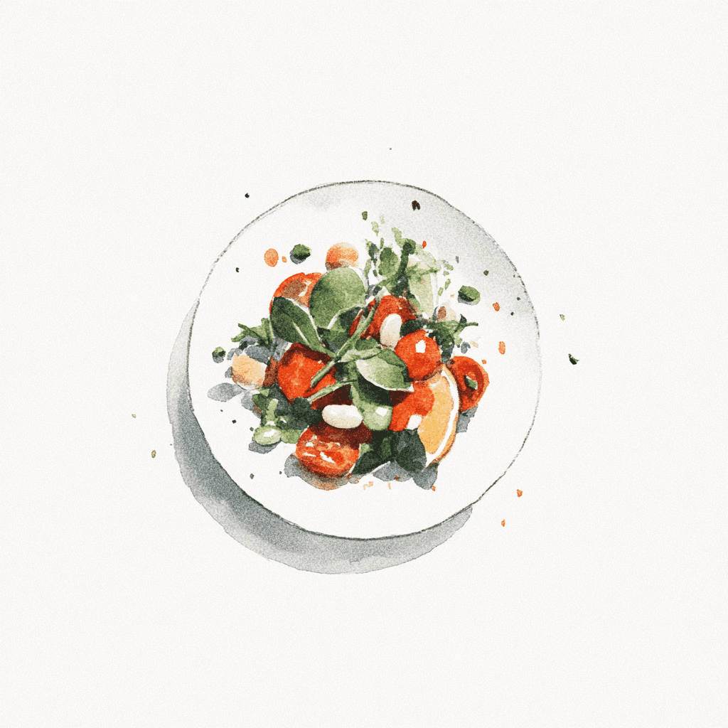 3 - 11E 3 BEANS SALAD / SUN-DRIED TOMATOES / CARROTS / LEMON / GREEN HERBS