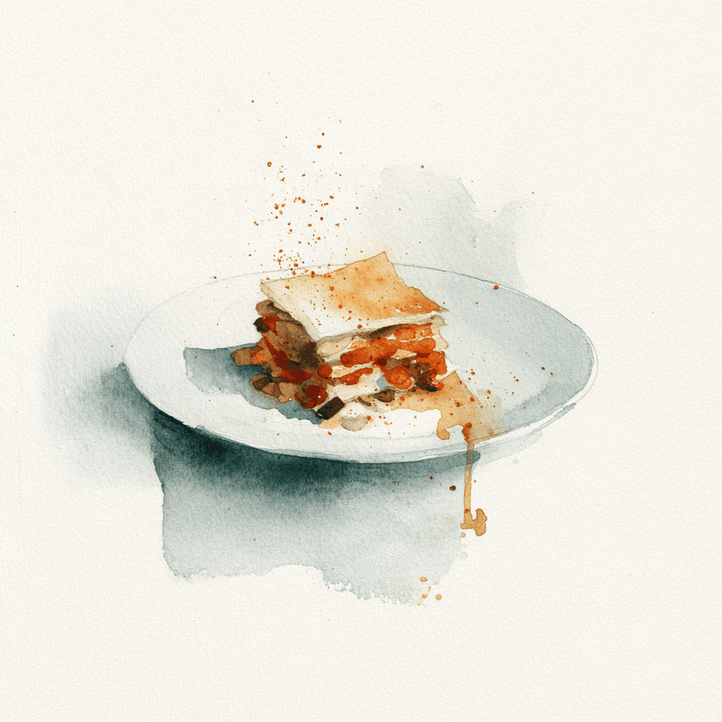 2 - 7P WILD MUSHROOM LASAGNE, PARMESAN, CELERIAC AND GRILLED ONIONS