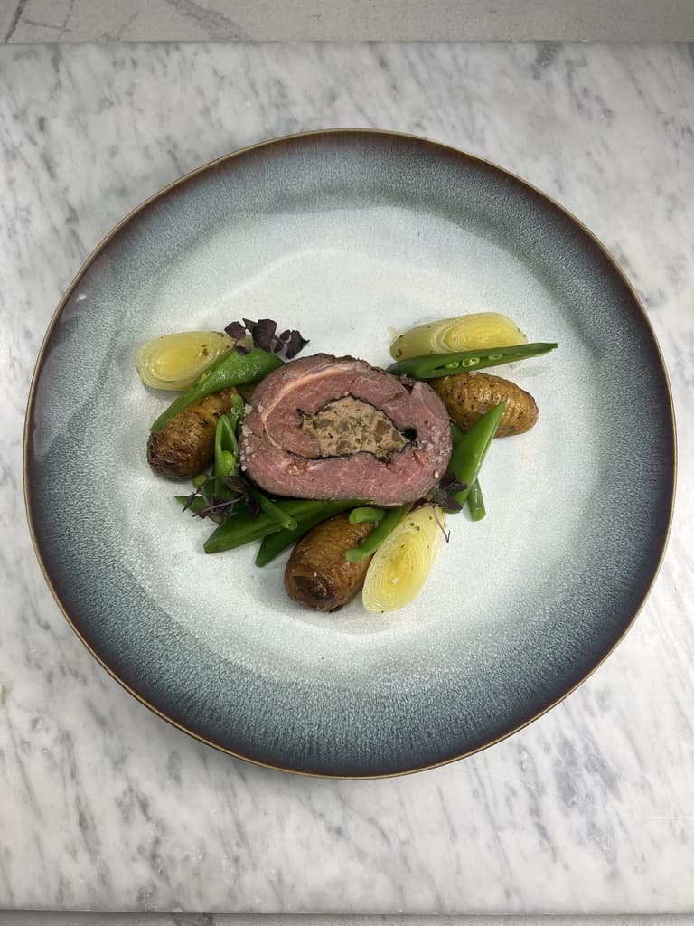 LEG OF LAMB STUFFED WITH LEMONGRASS, ONION AND GINGER