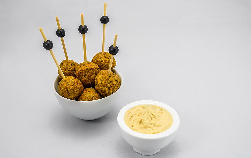 MINI CHICKPEA BALLS ET HOUMOUS