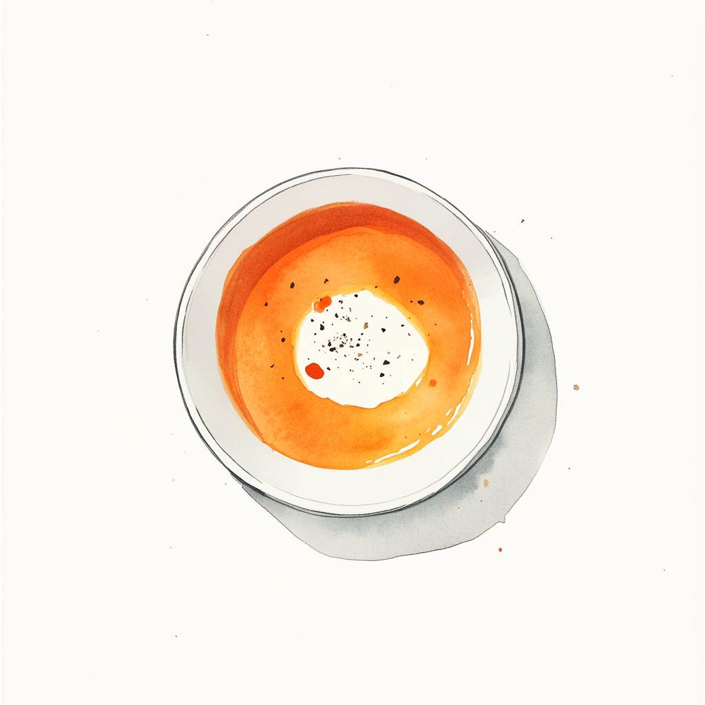 4 - 2E CARROT SOUP WITH PARSLEY