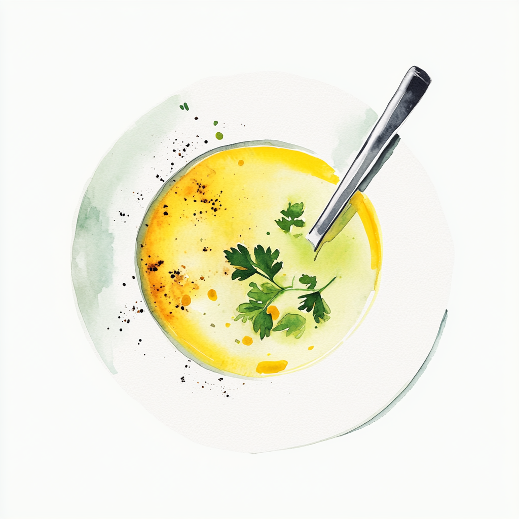 1 - 6E LEEK SOUP  WITH MILD CURRY
