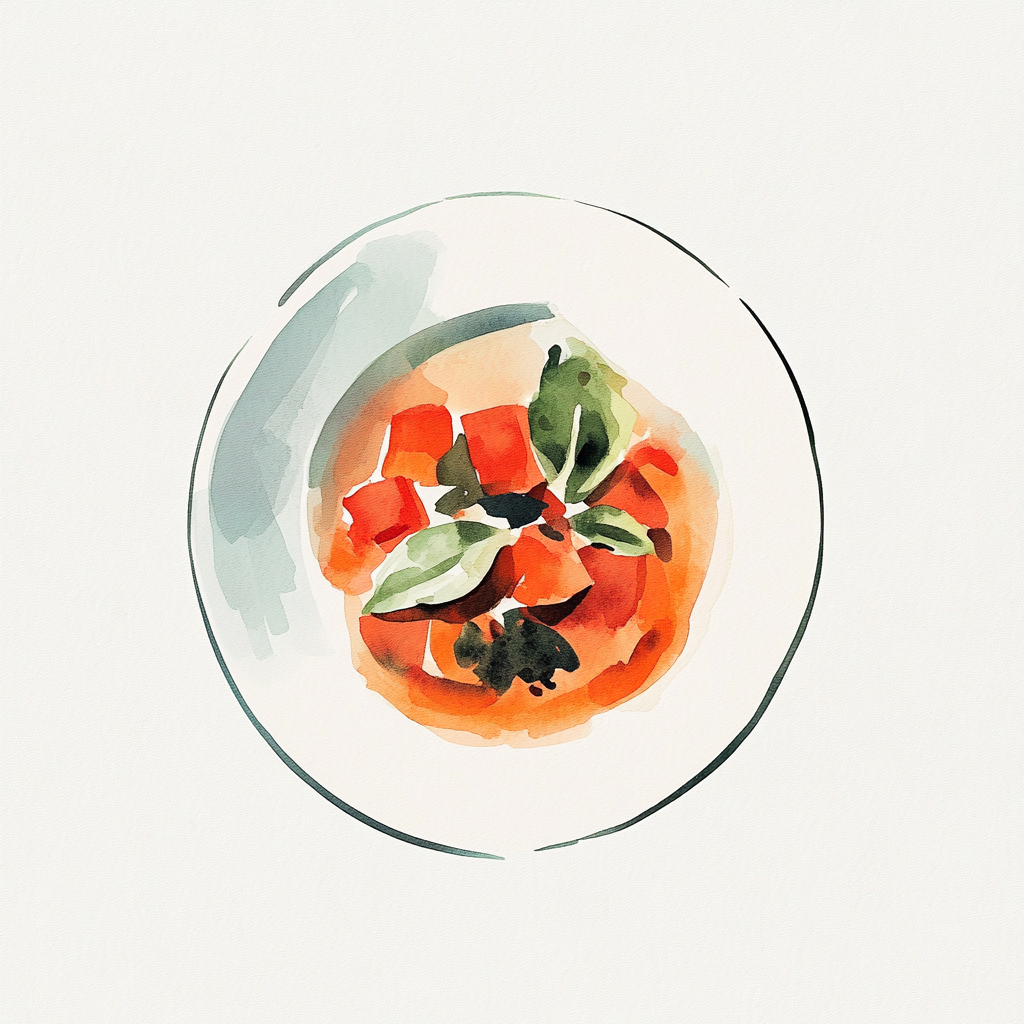 1 - 8E VELOUTÉ VAN TOMATEN / BASILICUM 