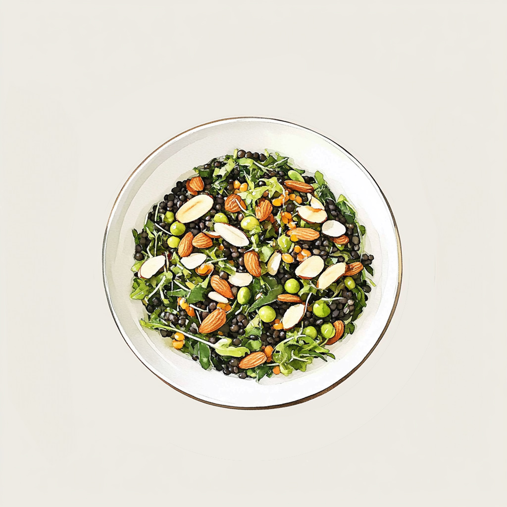 1 - 11E QUINOA SALAD / GREEN ASPARAGUS / EDAMAME / SESAME