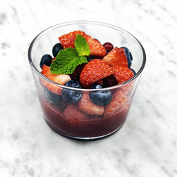 [8036 - 88 / FTK] SALADE DE FRUITS ROUGES EN VERRE (+ caution)