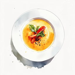 [525302 - 92 / FTK] 3 - 2E VELOUTE WITH CARROTS / COCONUT MILK