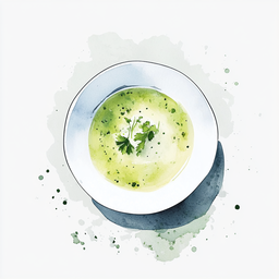 [525304 - 92 / FTK] 3 - 4E SPINACH VELOUTE / PEAS