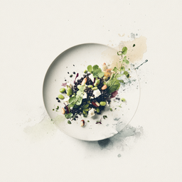 [525313 - 92 / FTK] 3 - 13E SALADE VAN ZWARTE LINZEN / FETA / EDAMAME / AMANDELEN