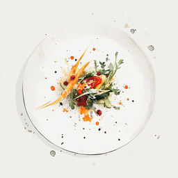 [525313 - 92 / FTK] 3 - 13E SALADE VAN ZWARTE RIJST / KIKKERERWTEN / MISO / WASABI / KORIANDER