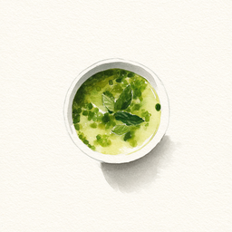 [525314 - 92 / FTK] 3 - 14E PEAS / MINT VELOUTE