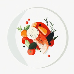 [526308 - 92 / FTK] 3 - 8P BREADED TURKEY ESCALOPE WITH TOMATO SAUCE, PARMESAN, ZUCCHINA EN PEPPERS, SEMOLINA WITH GREEN HERBS