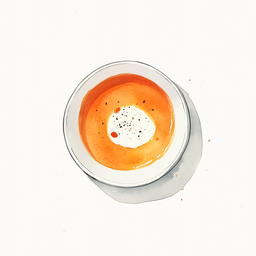 [525402 - 92 / FTK] 4 - 2E CARROT SOUP WITH PARSLEY
