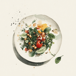 [525403  - 92 / FTK] 4 - 3E SALADE DE LENTILLES VERTES DU PUY ET DUXELLES DE LEGUMES