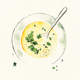[525404 - 92 / FTK] 4 - 4E VELOUTE VAN WITTE ASPERGES