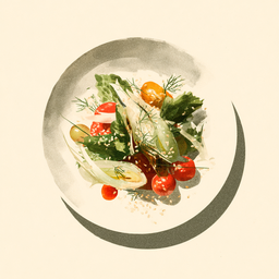 [525413 - 92 / FTK] 4 - 13E SALADE VAN GEGRILDE VENKEL / ROZIJNEN / UNION SQUARE / SESAM