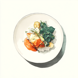 [526214 - 92 / FTK] 2 - 14P CHICKEN SUPREME, TIKKA MASALA SAUCE, LEEKS AND SPINACH WITH SHALLOTS, BASMATI RICE